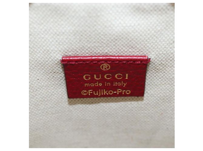 GUCCI Micro GG Supreme Doraemon Collaboration Tasche PVC 647801 Auth ar14325SAM Beige Golden - Ansicht 23