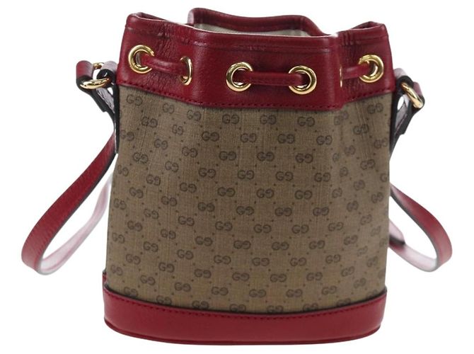 GUCCI Micro GG Supreme Doraemon Collaboration Tasche PVC 647801 Auth ar14325SAM Beige Golden - Ansicht 3