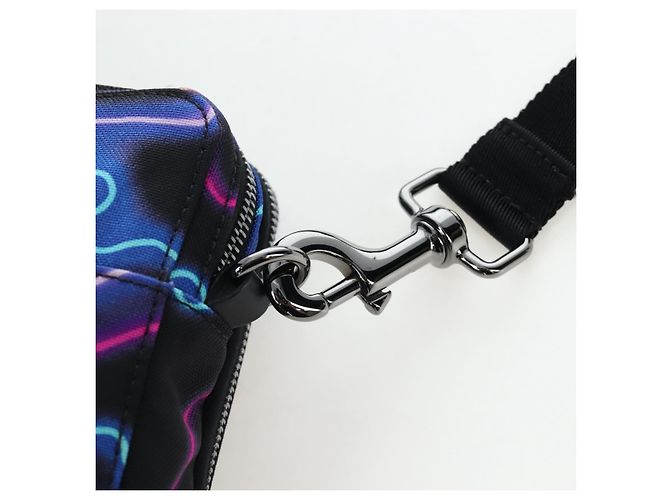 Bolso de hombro VALENTINO Canvas Black Silver Auth ar14306M Negro Plata - vista 9