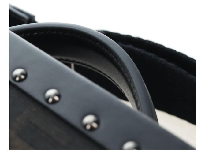 Bolso de Mano FENDI Zucca Canvas 2way Negro Marrón Auth 204492SAM Castaño - vista 14
