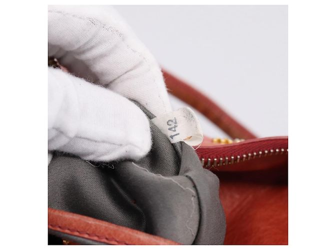 Bolsa de Mão Miu Miu em Couro 2way Rosa Tom Dourado Auth 167647M - vista 11