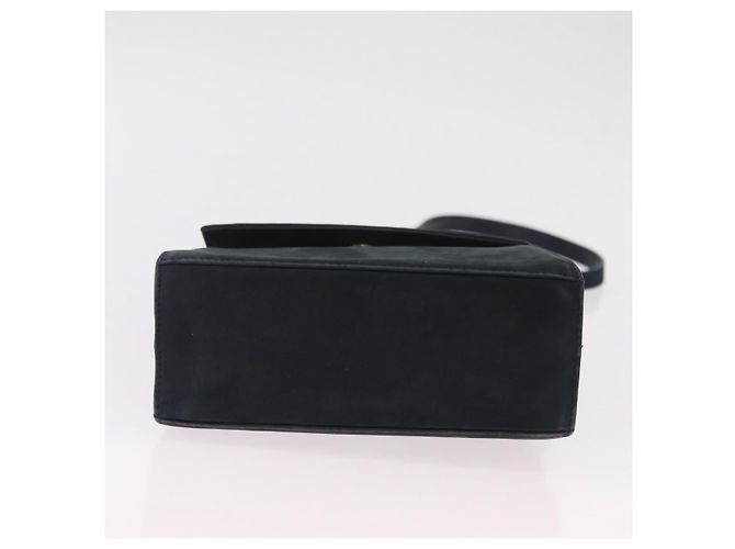 Borsa a Tracolla Salvatore Ferragamo Vala Camoscio Navy Tono Oro Auth 207593 Blu navy - vista 5