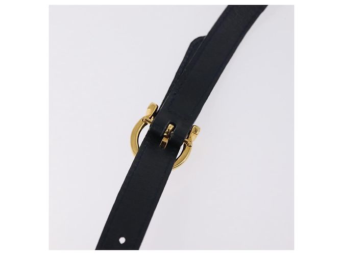 Borsa a Tracolla Salvatore Ferragamo Vala Camoscio Navy Tono Oro Auth 207593 Blu navy - vista 9