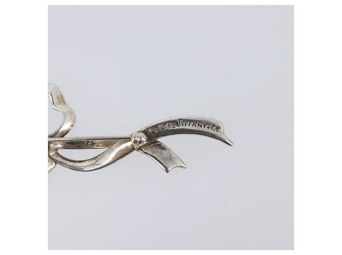 Tiffany & Co. Schleifennadel Ag925 Silber Authentisch 205466M - Ansicht 10