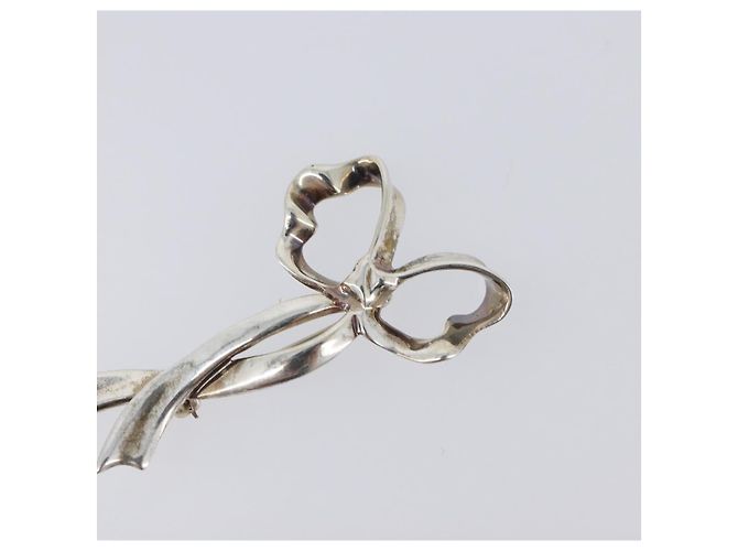 Tiffany & Co. Schleifennadel Ag925 Silber Authentisch 205466M - Ansicht 5
