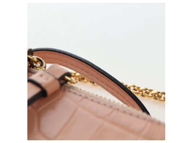 Chloé Chloe Chain Schultertasche Leder 2way Pink Gold Auth 206795M Golden - Ansicht 14