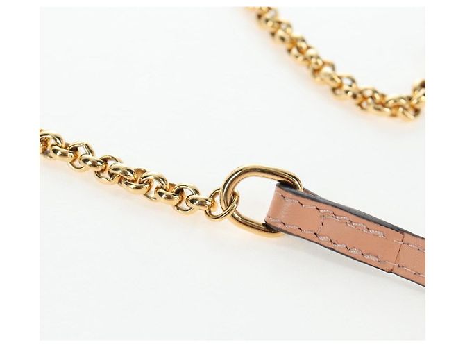 Chloé Chloe Chain Schultertasche Leder 2way Pink Gold Auth 206795M Golden - Ansicht 15