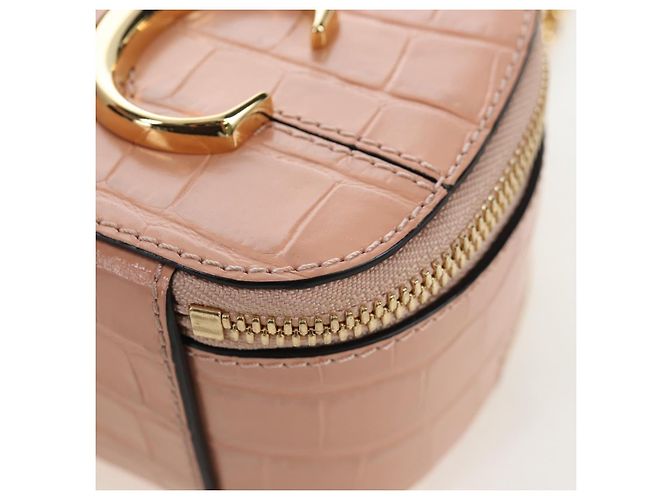Chloé Chloe Chain Schultertasche Leder 2way Pink Gold Auth 206795M Golden - Ansicht 18