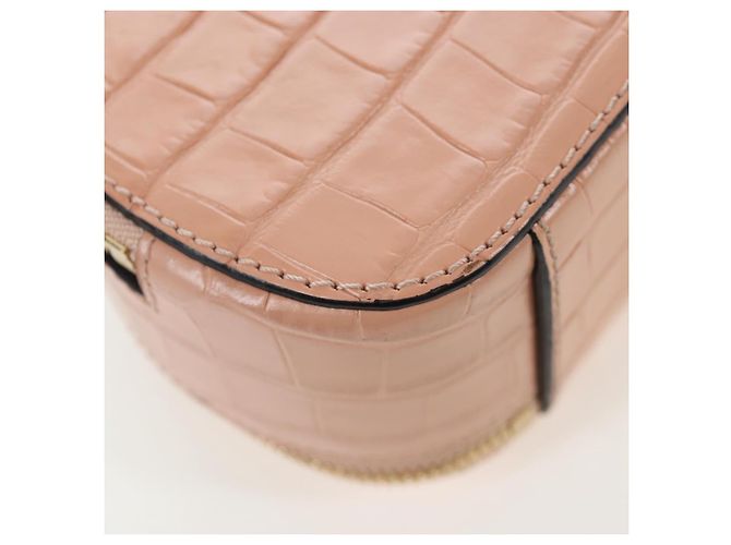 Chloé Chloe Chain Schultertasche Leder 2way Pink Gold Auth 206795M Golden - Ansicht 19