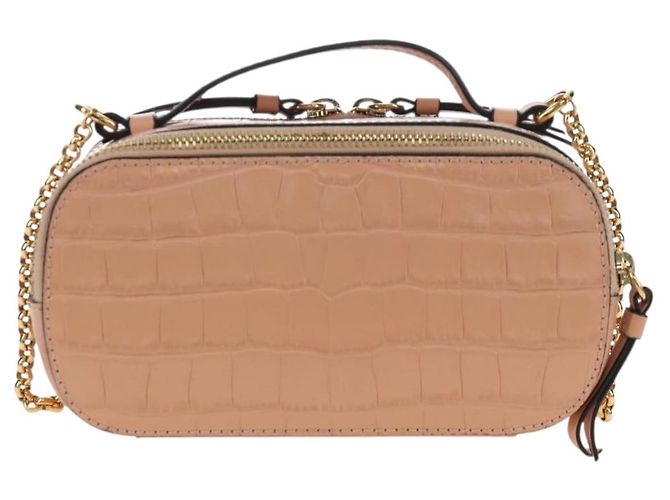 Chloé Chloe Chain Schultertasche Leder 2way Pink Gold Auth 206795M Golden - Ansicht 2