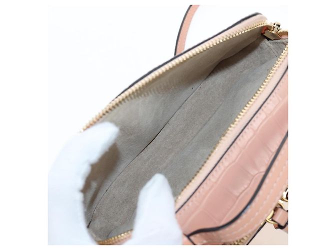Chloé Chloe Chain Schultertasche Leder 2way Pink Gold Auth 206795M Golden - Ansicht 23