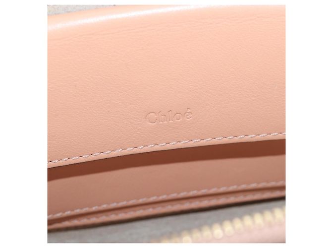 Chloé Chloe Chain Schultertasche Leder 2way Pink Gold Auth 206795M Golden - Ansicht 24