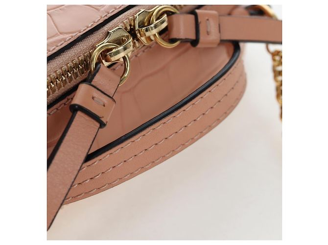 Chloé Chloe Chain Schultertasche Leder 2way Pink Gold Auth 206795M Golden - Ansicht 7