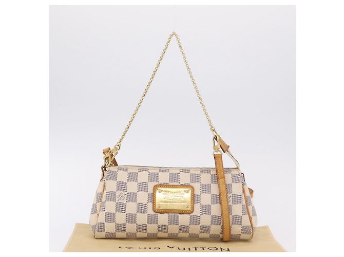 LOUIS VUITTON Damier Azur Eva Shoulder Bag 2way N55214 LV Auth 206436A - vista 12