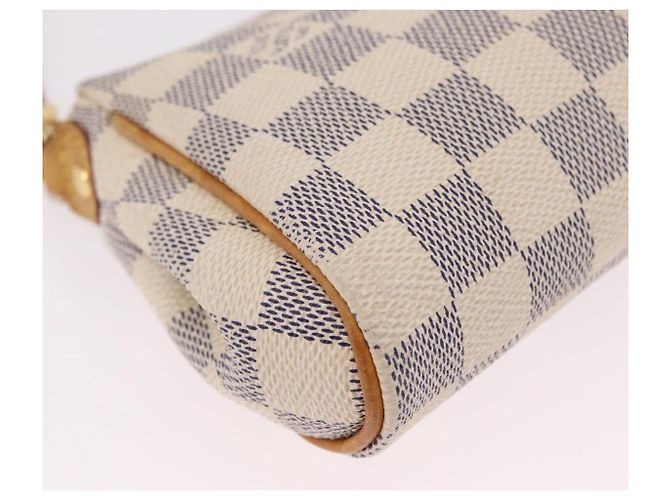 LOUIS VUITTON Damier Azur Eva Shoulder Bag 2way N55214 LV Auth 206436A - vista 17