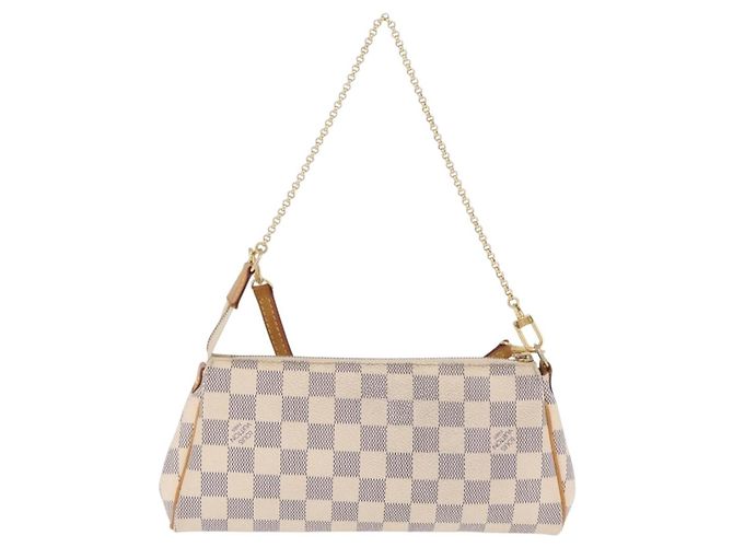 LOUIS VUITTON Damier Azur Eva Shoulder Bag 2way N55214 LV Auth 206436A - vista 2