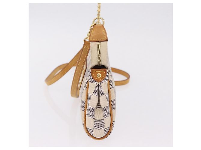 LOUIS VUITTON Damier Azur Eva Shoulder Bag 2way N55214 LV Auth 206436A - vista 3