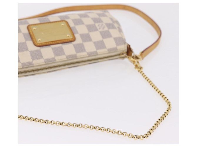 LOUIS VUITTON Damier Azur Eva Shoulder Bag 2way N55214 LV Auth 206436A - vista 8