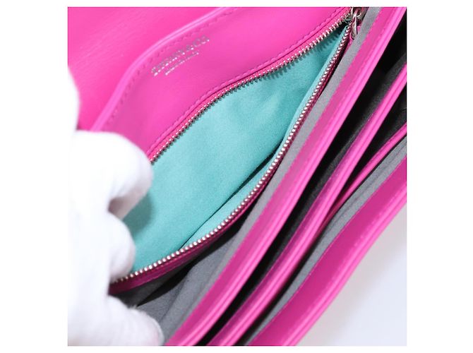 Bolsa Tiffany & Co. em couro rosa prata Auth BA16045V - vista 11