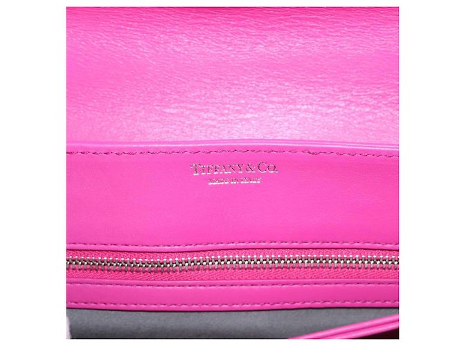 Bolsa Tiffany & Co. em couro rosa prata Auth BA16045V - vista 9