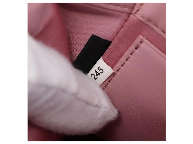 Borsa a tracolla Miu Miu Matelassé con catena in pelle Pink Gold Auth 207619V Rosa D'oro - vista 12