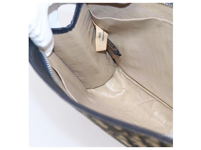 Borsa a Pochette Christian Dior Trotter Canvas Navy Silver Auth 207525 Argento Blu navy - vista 10