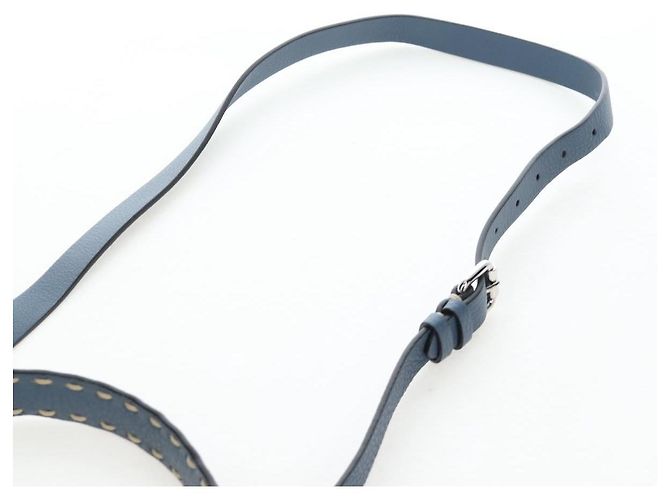 Borsa FENDI Selleria Peek A Boo I See You Canvas 2way Light Blue Auth LN207SAM Argento Blu chiaro - vista 15