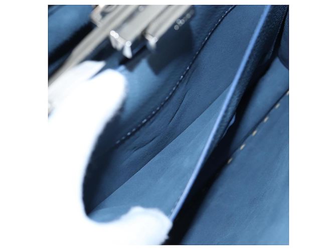 Borsa FENDI Selleria Peek A Boo I See You Canvas 2way Light Blue Auth LN207SAM Argento Blu chiaro - vista 30
