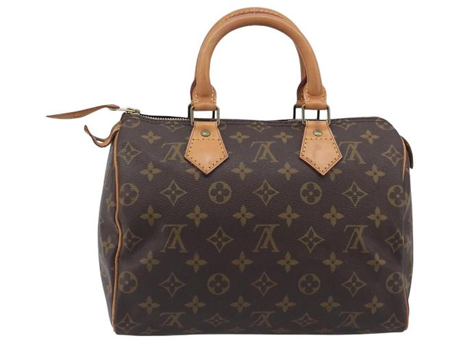 Borsa a mano LOUIS VUITTON Monogram Speedy 25 M41528 LV Auth 207674A Monogramma - vista 2