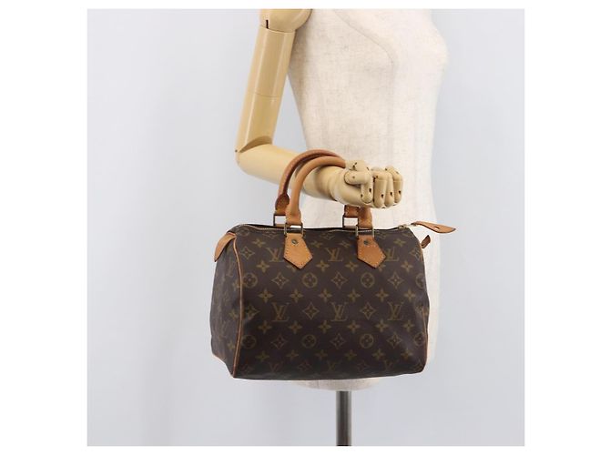 Borsa a mano LOUIS VUITTON Monogram Speedy 25 M41528 LV Auth 207674A Monogramma - vista 26