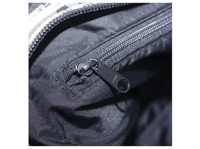 Borsa a mano BURBERRY Nova Check Blue Label Nylon Beige Silver Auth 206736A Argento - vista 23