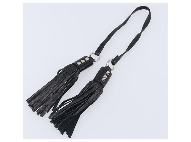 Sac à épaule PRADA Cuir Nylon Noir Argent Auth 206861V Argenté - vue 11