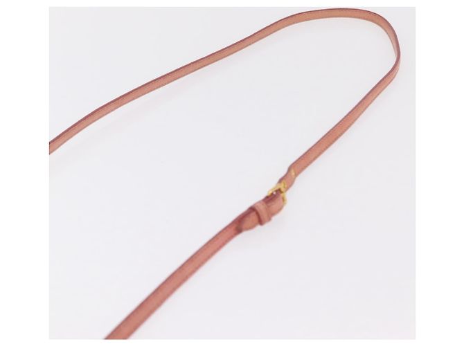 Bolsa de Ombro Miu Miu Matelassé Couro Rosa Ouro Auth 167645A Dourado - vista 14