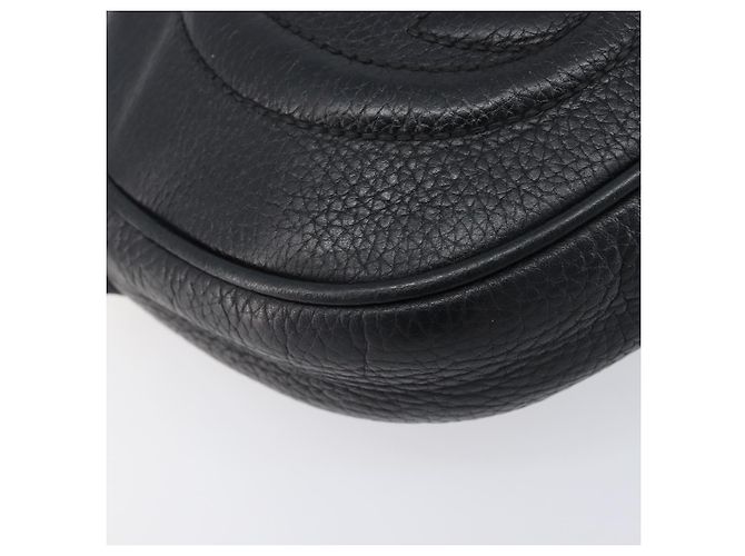 Borsa a tracolla GUCCI Soho Chain in pelle nera e oro 353965 Auth 205993 Nero D'oro - vista 15