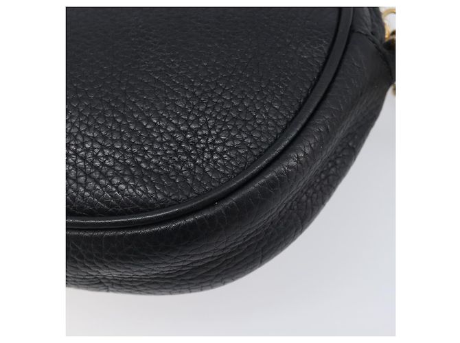 Borsa a tracolla GUCCI Soho Chain in pelle nera e oro 353965 Auth 205993 Nero D'oro - vista 16