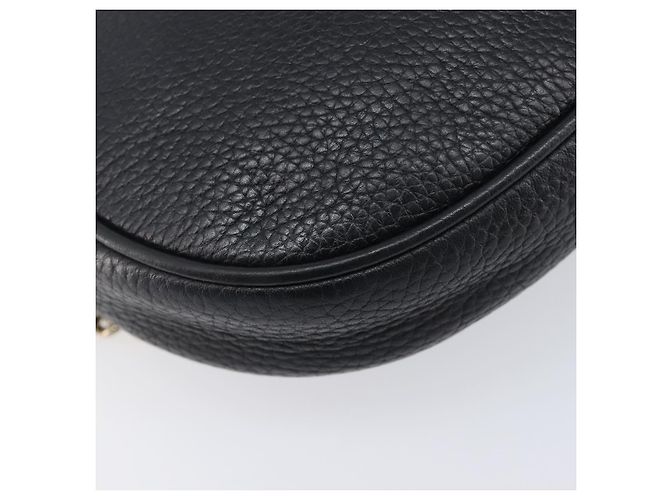 Borsa a tracolla GUCCI Soho Chain in pelle nera e oro 353965 Auth 205993 Nero D'oro - vista 17