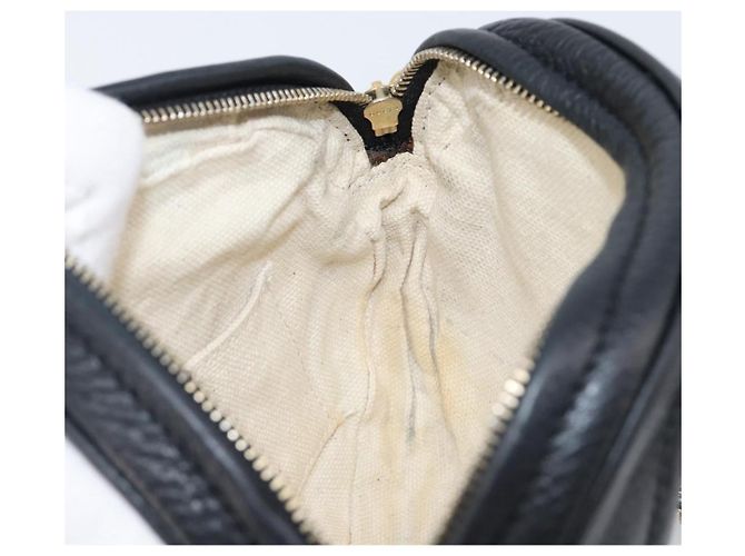 Borsa a tracolla GUCCI Soho Chain in pelle nera e oro 353965 Auth 205993 Nero D'oro - vista 19