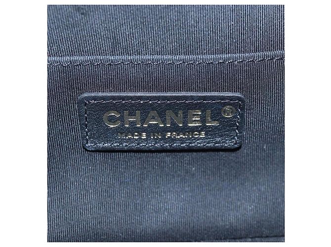 Bolso Vanity CHANEL Matelasse con cadena de cuero 2way White Gold CC Auth 206845A Blanco Dorado - vista 23
