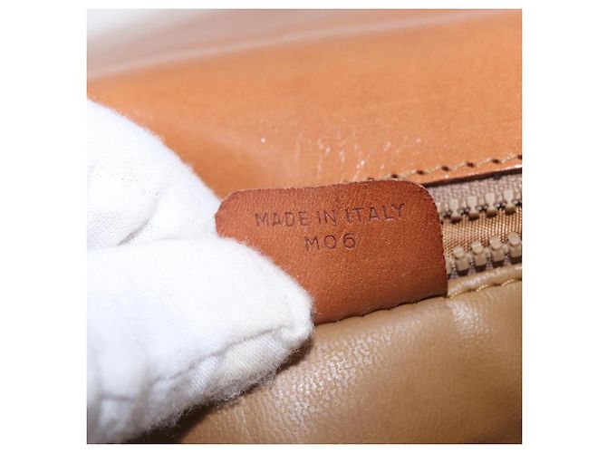 16 Céline Bolso de hombro CELINE Macadam Canvas PVC Leather Brown Gold Auth 202490 Castaño Dorado - vista 12