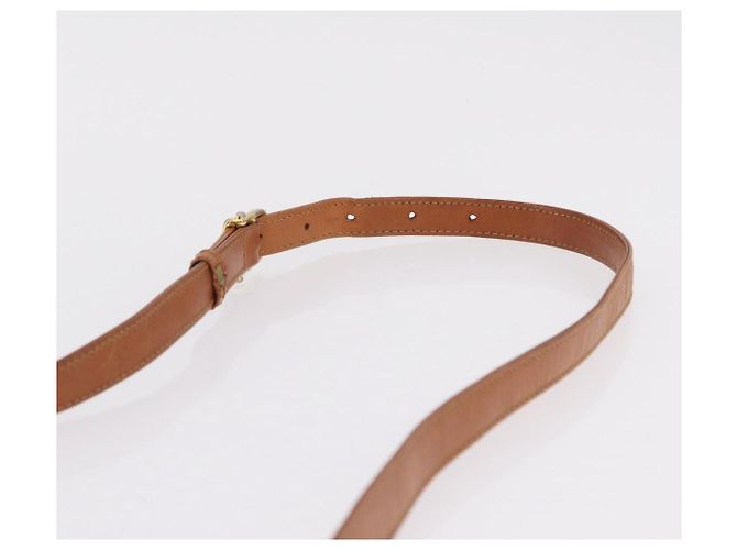 16 Céline Bolso de hombro CELINE Macadam Canvas PVC Leather Brown Gold Auth 202490 Castaño Dorado - vista 14