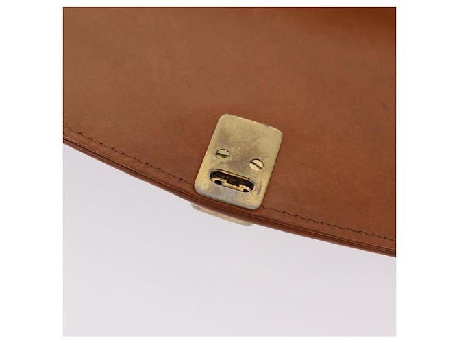 16 Céline Bolso de hombro CELINE Macadam Canvas PVC Leather Brown Gold Auth 202490 Castaño Dorado - vista 22