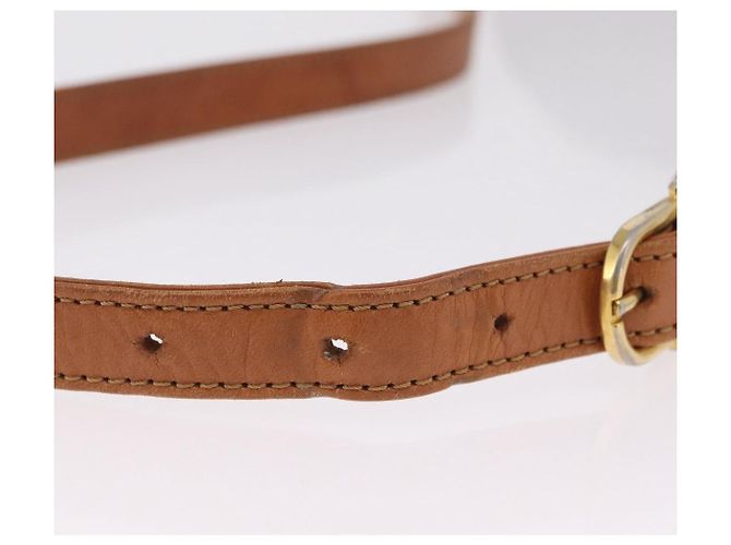 16 Céline Bolso de hombro CELINE Macadam Canvas PVC Leather Brown Gold Auth 202490 Castaño Dorado - vista 8