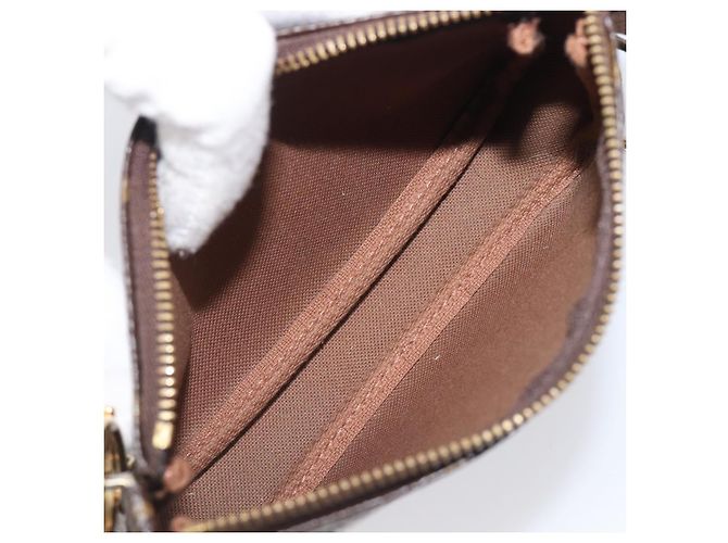 LOUIS VUITTON Monogram Bag print Mini Pochette Pouch M60245 LV Auth 206276M Monograma - vista 10