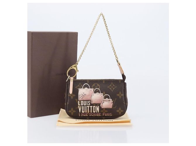 LOUIS VUITTON Monogram Bag print Mini Pochette Pouch M60245 LV Auth 206276M Monograma - vista 12