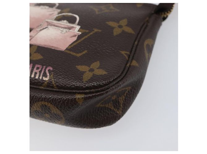 LOUIS VUITTON Monogram Bag print Mini Pochette Pouch M60245 LV Auth 206276M Monograma - vista 14