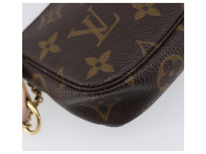 LOUIS VUITTON Monogram Bag print Mini Pochette Pouch M60245 LV Auth 206276M Monograma - vista 17