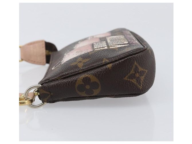 LOUIS VUITTON Monogram Bag print Mini Pochette Pouch M60245 LV Auth 206276M Monograma - vista 4