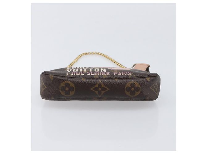 LOUIS VUITTON Monogram Bag print Mini Pochette Pouch M60245 LV Auth 206276M Monograma - vista 5