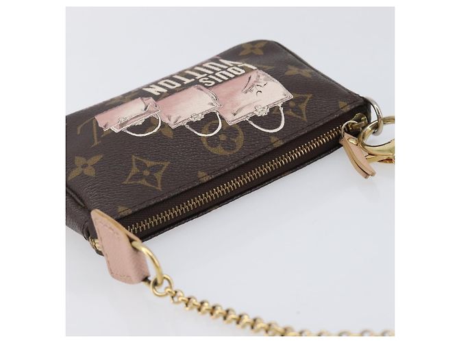 LOUIS VUITTON Monogram Bag print Mini Pochette Pouch M60245 LV Auth 206276M Monograma - vista 6