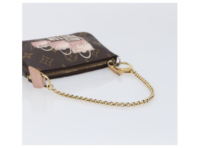 LOUIS VUITTON Monogram Bag print Mini Pochette Pouch M60245 LV Auth 206276M Monograma - vista 7